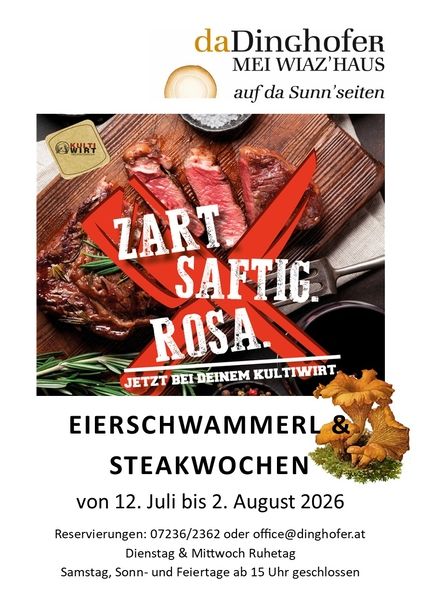 Steakwochen & Eierschwammerl 2026